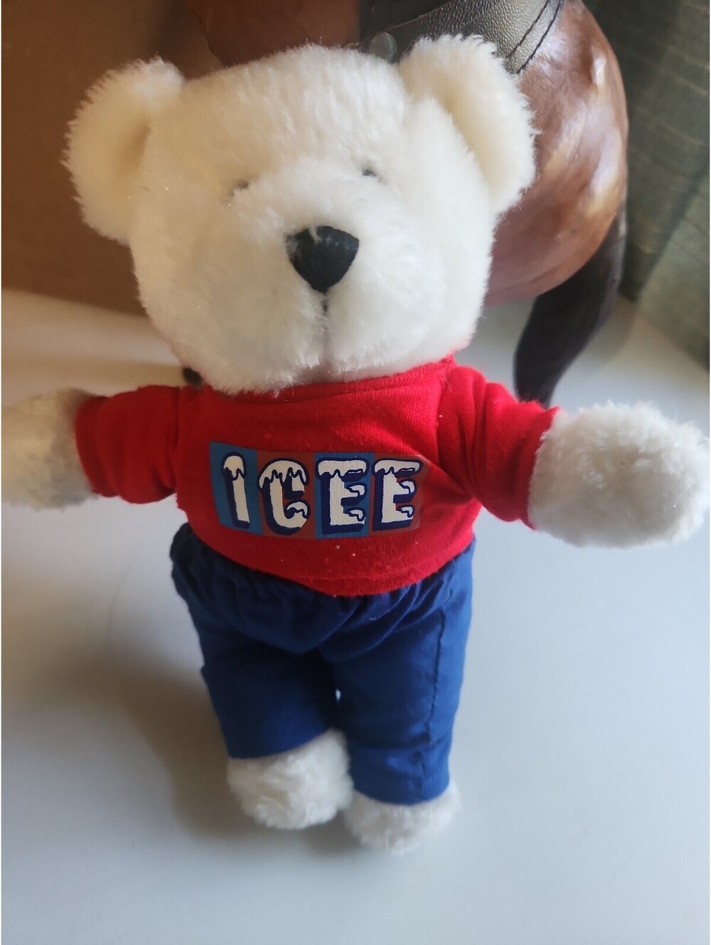 Icee Frozen Drink  9" Advertising Plush Teddy Bear Vintage